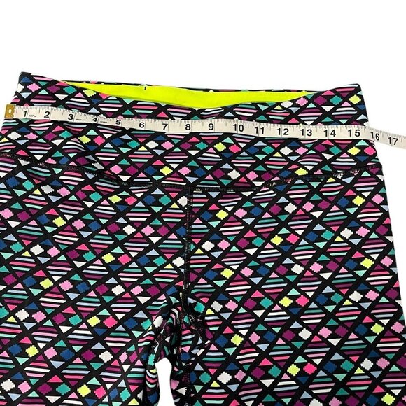 Victoria's Secret VSX Sport Womens Multi Colored Geometric Wide Waist Leggings L - Picture 9 of 12
